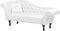 LATTES - Chaise longue - Wit - Linkerzijde - Kunstleer