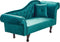 LATTES II - Chaise longue - Groen - Rechterzijde - Fluweel