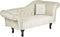 LATTES II - Chaise longue - Lichtbeige - Rechterzijde - Fluweel