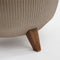 Mica Decorations Doppio - Bloempot op poten - H21 x Ø40 cm - Lichtgewicht - Taupe