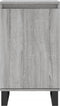 vidaXL - Dressoir - 40x35x70 - cm - bewerkt - hout - grijs - sonoma