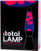 i-Total Lavalamp - Lava Lamp - Sfeerlamp - 40x11 cm - Glas/Aluminium - 30W - Paars met roze Lava - Zwart - XL2342