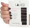 LAUED Nagelstickers - Nail Wraps - 16 Extreem Dunne Nagellak Stickers - Manicure Nail Art Folie - Brown Crystal