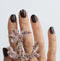 LAUED Nagelstickers - Nail Wraps - 16 Extreem Dunne Nagellak Stickers - Manicure Nail Art Folie - Brown Crystal