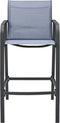 vidaXL - Tuinbarstoelen - 4 - st - textileen - grijs