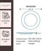 Laura Ashley Blueprint Collectables Borden set van 4 - 20cm - Assorti