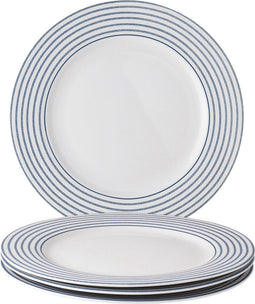 Laura Ashley Blueprint Collectables Borden set van 4 - Dinerborden - Ø 26cm - Candy Stripe