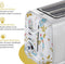 Laura Ashley Broodrooster – Broodrooster Met Opwarmgrill – Broodrooster Retro – Extra Brede Sleuven – Geschikt voor 2 Sneden – Uniek Design