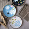 Laura Ashley Giftset 4 Petit Four bordjes - 12 cm Assorti - Gouden rand
