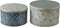 Laura Ashley Storage Collectables Koekjestrommels - Bewaarblik rond - Voorraadpotten - Set van 2 - Daniela en Peacock Rood