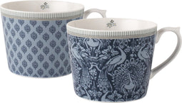 Laura Ashley Tea Collectables Mokken set van 2 - Geschenkdoos - Assorti Blauw - 30 cl.