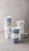 Laura Ashley Tea Collectables Mokken set van 2 - Geschenkdoos - Assorti Blauw - 30 cl.