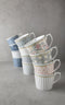Laura Ashley Tea Collectables Mokken set van 2 - Geschenkdoos - Assorti Blauw - 30 cl.
