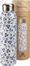 Laura Ashley Thermosfles - Thermosbeker - Dubbelwandig RVS - Lekvrij - Petit Flowers Blauw