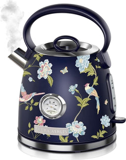 Laura Ashley Waterkoker – Waterkoker Retro – Waterkoker Met Temperatuurregeling – 1,7 Liter – Inclusief Filter - Uniek Design