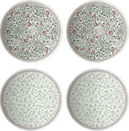 Laura Ashley Wild Clematis Collectables Petit Fours bordjes - Gift set van 4 - 12 cm