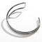 Laura Ferini Dames Armband Ridarella Zilver - Zilverkleurige Bangle - 18K Wit Verguld - Sieraad - Accessoires - Sieraden - Dames Armbandje