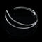 Laura Ferini Dames Armband Ridarella Zilver - Zilverkleurige Bangle - 18K Wit Verguld - Sieraad - Accessoires - Sieraden - Dames Armbandje