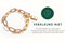 Laura Ferini Dames Armband Ruvido - kleurige Schakelarmband - 18K Geel Verguld - Sieraad - Accessoires - Sieraden - Dames Armbandje