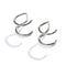 Laura Ferini Dames Ear Cuffs Isabella Zilver - Zilverkleurige Oorbellen - Oorbellen - Earcuffs - Sieraad - Accessoires - Sieraden - Dames Ear Cuffs