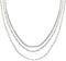 Laura Ferini Dames Ketting Collane Dolci Zilver- Zilverkleurige Schakelketting Met 3 Lagen
