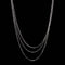 Laura Ferini Dames Ketting Collane Dolci Zilver- Zilverkleurige Schakelketting Met 3 Lagen