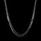 Laura Ferini Dames Ketting Collegato Zilver - Zilverkleurige Schakelketting Met 3 Lagen - 18K Wit Verguld - Halsketting - Collier - Sieraad - Accessoires - Dames Ketting Met Lagen