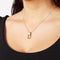 Laura Ferini Dames Ketting Dolci Sogni - kleurige Ketting Met Hanger - 18K Geel Verguld - Halsketting - Collier - Sieraad - Accessoires - Dames Ketting Met Hangertje