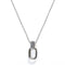 Laura Ferini Dames Ketting Dolci Sogni Zilver - Zilverkleurige Ketting Met Hanger - 18K Wit Verguld - Halsketting - Collier - Sieraad - Accessoires - Dames Ketting Met Hangertje