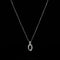 Laura Ferini Dames Ketting Dolci Sogni Zilver - Zilverkleurige Ketting Met Hanger - 18K Wit Verguld - Halsketting - Collier - Sieraad - Accessoires - Dames Ketting Met Hangertje