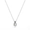 Laura Ferini Dames Ketting Dolci Sogni Zilver - Zilverkleurige Ketting Met Hanger - 18K Wit Verguld - Halsketting - Collier - Sieraad - Accessoires - Dames Ketting Met Hangertje