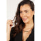 Laura Ferini Dames Ketting Facile - kleurige schakelketting met plaatje - 18K Geel Verguld - Halsketting - Collier - Sieraad - Accessoires - Dames Ketting met Hanger