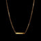 Laura Ferini Dames Ketting Facile - kleurige schakelketting met plaatje - 18K Geel Verguld - Halsketting - Collier - Sieraad - Accessoires - Dames Ketting met Hanger