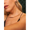 Laura Ferini Dames Ketting Facile - kleurige schakelketting met plaatje - 18K Geel Verguld - Halsketting - Collier - Sieraad - Accessoires - Dames Ketting met Hanger