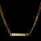 Laura Ferini Dames Ketting Facile - kleurige schakelketting met plaatje - 18K Geel Verguld - Halsketting - Collier - Sieraad - Accessoires - Dames Ketting met Hanger