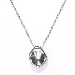 Laura Ferini Dames Ketting Foca Zilver - Zilverkleurige Ketting Met Hanger - 18K Wit Verguld - Halsketting - Collier - Sieraad - Accessoires - Dames Ketting Met Hangertje