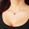 Laura Ferini Dames Ketting Foca Zilver - Zilverkleurige Ketting Met Hanger - 18K Wit Verguld - Halsketting - Collier - Sieraad - Accessoires - Dames Ketting Met Hangertje