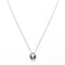 Laura Ferini Dames Ketting Foca Zilver - Zilverkleurige Ketting Met Hanger - 18K Wit Verguld - Halsketting - Collier - Sieraad - Accessoires - Dames Ketting Met Hangertje