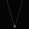Laura Ferini Dames Ketting Foca Zilver - Zilverkleurige Ketting Met Hanger - 18K Wit Verguld - Halsketting - Collier - Sieraad - Accessoires - Dames Ketting Met Hangertje