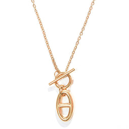 Laura Ferini Dames Ketting Legato - kleurige ketting met hangertje - 18K Geel Verguld - Halsketting - Collier - Sieraad - Accessoires - Dames Ketting met hanger