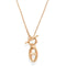 Laura Ferini Dames Ketting Legato - kleurige ketting met hangertje - 18K Geel Verguld - Halsketting - Collier - Sieraad - Accessoires - Dames Ketting met hanger