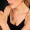 Laura Ferini Dames Ketting Legato - kleurige ketting met hangertje - 18K Geel Verguld - Halsketting - Collier - Sieraad - Accessoires - Dames Ketting met hanger