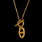 Laura Ferini Dames Ketting Legato - kleurige ketting met hangertje - 18K Geel Verguld - Halsketting - Collier - Sieraad - Accessoires - Dames Ketting met hanger