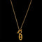 Laura Ferini Dames Ketting Legato - kleurige ketting met hangertje - 18K Geel Verguld - Halsketting - Collier - Sieraad - Accessoires - Dames Ketting met hanger