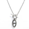 Laura Ferini Dames Ketting Legato Zilver - Zilverkleurige ketting met hangertje - 18K Wit Verguld - Halsketting - Collier - Sieraad - Accessoires - Dames Ketting met Hanger