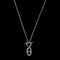 Laura Ferini Dames Ketting Legato Zilver - Zilverkleurige ketting met hangertje - 18K Wit Verguld - Halsketting - Collier - Sieraad - Accessoires - Dames Ketting met Hanger