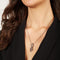 Laura Ferini Dames Ketting Legato Zilver - Zilverkleurige ketting met hangertje - 18K Wit Verguld - Halsketting - Collier - Sieraad - Accessoires - Dames Ketting met Hanger
