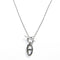 Laura Ferini Dames Ketting Legato Zilver - Zilverkleurige ketting met hangertje - 18K Wit Verguld - Halsketting - Collier - Sieraad - Accessoires - Dames Ketting met Hanger