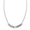 Laura Ferini Dames Ketting Romana Zilver - Zilverkleurige Ketting Met Schakel - 18K Wit Verguld - Halsketting - Collier- Sieraad - Accessoires - Dames Ketting Met Hanger