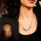Laura Ferini Dames Ketting Romana Zilver - Zilverkleurige Ketting Met Schakel - 18K Wit Verguld - Halsketting - Collier- Sieraad - Accessoires - Dames Ketting Met Hanger